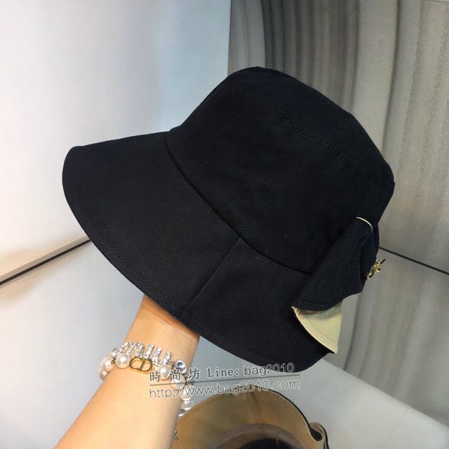Chanel爆款女士帽子 香奈兒小香蝴蝶結漁夫帽遮陽帽  mm1518